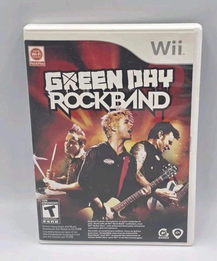 Rock Band Green Day Nintendo Wii 2010 (47 Songs) Original Case, Game & Manual - Image 2 of 4