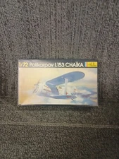 1:72nd Scale Polikarpov I.153 Chaika Model Kit By Heller Complete/ Opened
