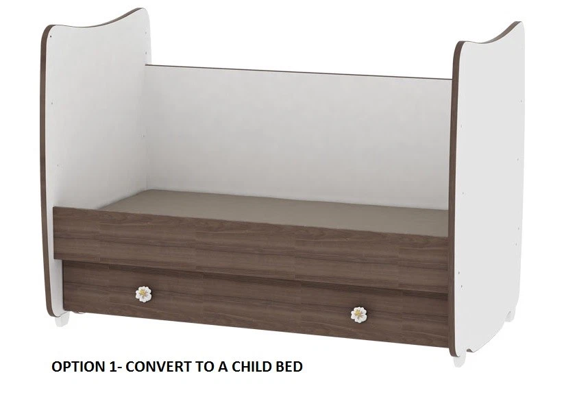 Luxury convertible swing baby bed/cot Lorelli Dream in various colour combos - Image 3 of 4