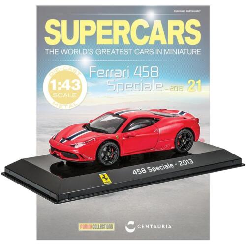 Panini Supercars Collection 21 - Ferrari 458 Speciale 2013 Diecast with Magazine - Picture 1 of 4