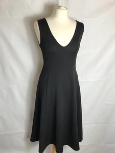 low cut fit and flare dress