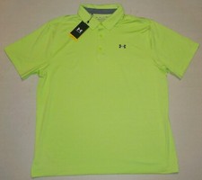 UNDER ARMOUR LOOSE FIT THE PLAYOFF POLO SHIRT MEN'S 2X GREEN POLYBLEND UPF 40