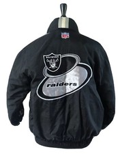 Authentic Pro Line Oakland Raiders NFL Parka Jacket Youth Large L 14-16 Black