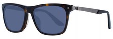 BMW BW0002-52V Unisex Havana Sunglasses Blue Lens