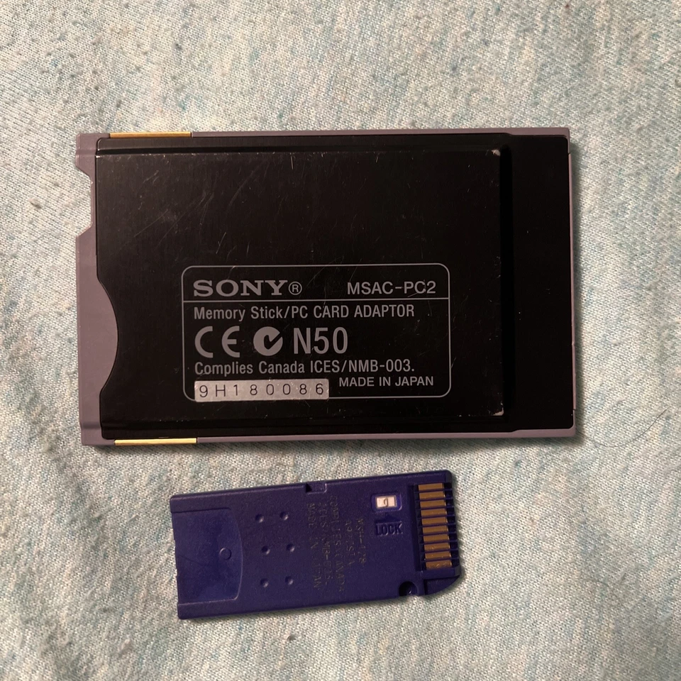 Sony PCMCIA Memory Stick Reader (MSAC-PC2) ((With 128 MB Memory Stick)) - Image 2 of 3
