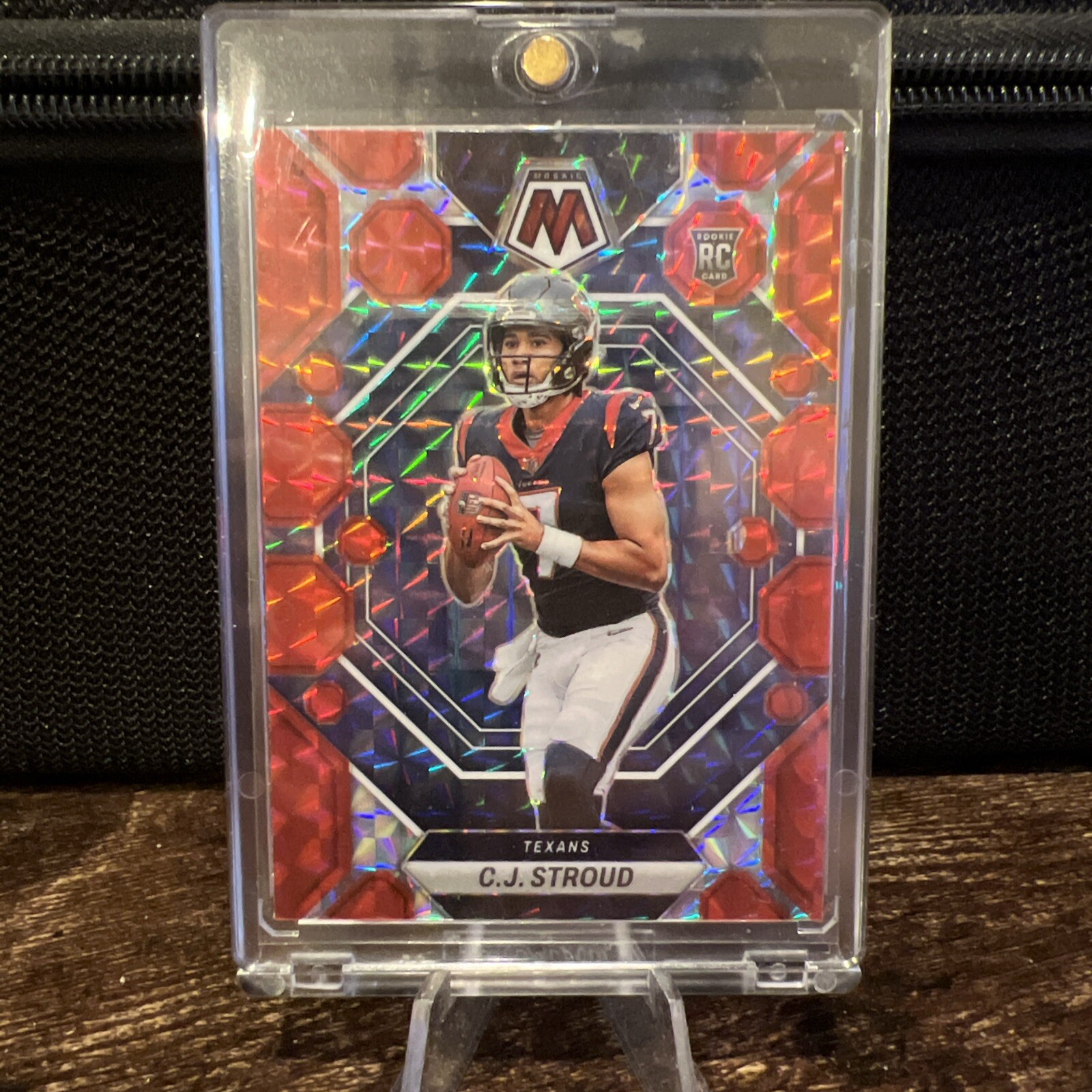 2023-24 CJ Stroud Panini Mosaic Rookie Red Camo Prizm #292 RC