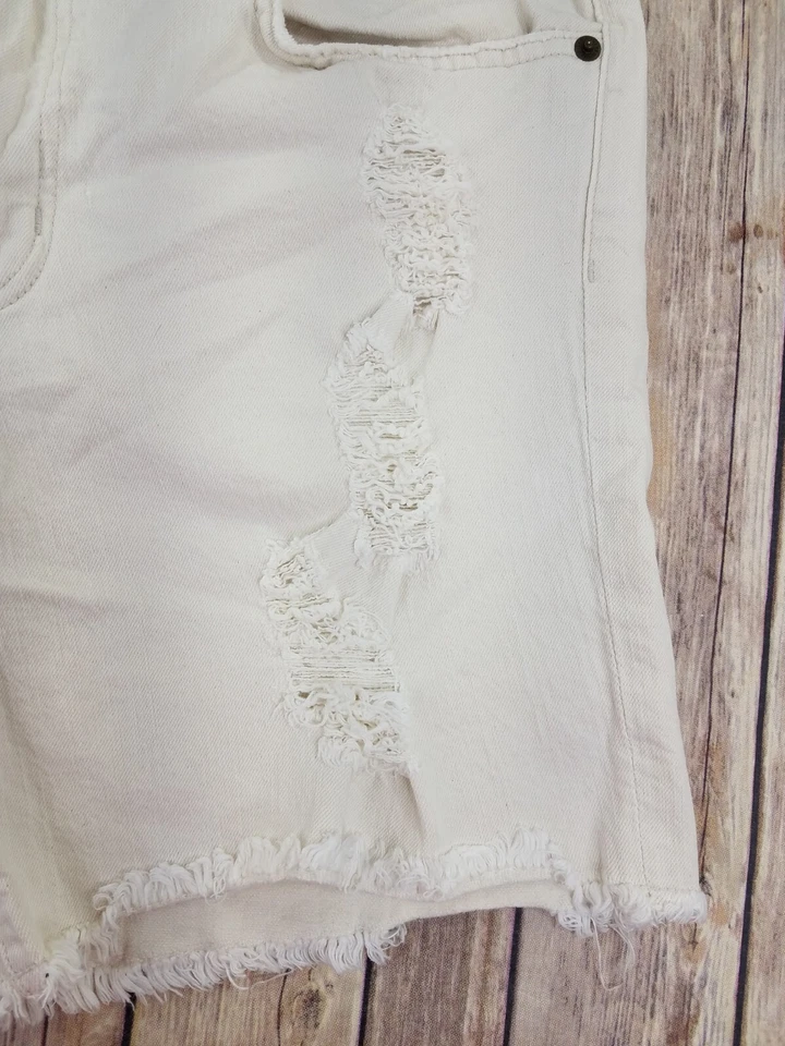 Pantalones Cortos Denim Current Elliott Talla 27 Anthropologie Corte Envejecido B6 Foto 3 de 4