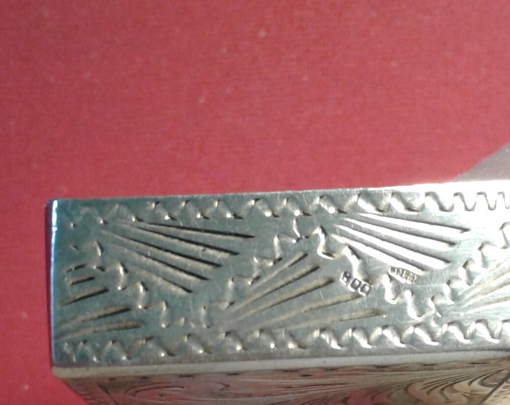 800刻印　silver楊枝　91g 東Y7-0121☆2F Lot - JAPANESE 950 SILVER STERLING ZIPPO LIGHTER