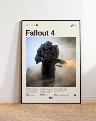 Fallout 4 Poster, Video Game Poster