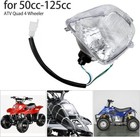 12V Front Headlight Head Light Lamp Assembly for 50cc 70cc 90cc 110cc 125cc Atv