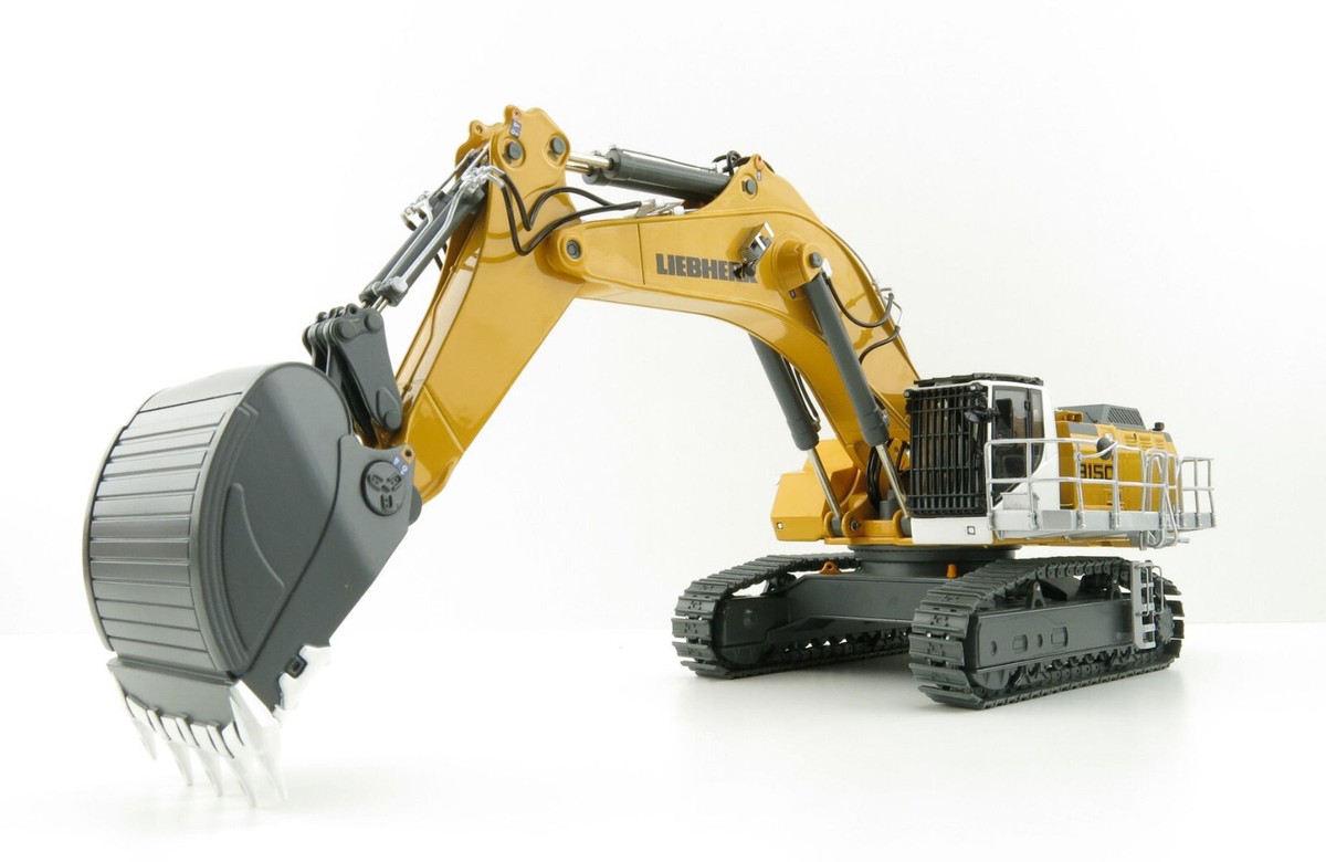 Liebherr ミニカー コンテナ付き 1/50 1/50 Liebherr A921 Wheeled Hydraulic Excavator w Clamshell