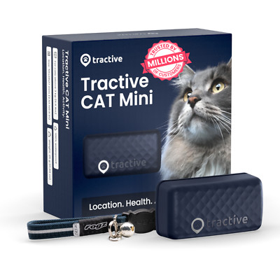 Tractive CAT Mini GPS cat Tracker |Refurbished | Darkblue | Trusted by Ben  Fogle | eBay UK