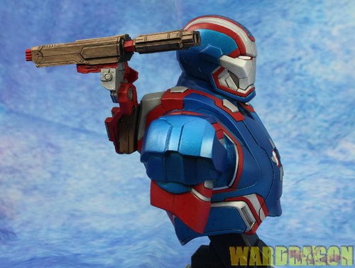 Iron Man Iron Patriot WDS painted warmachine The Iron Patriot Armor d28 - Picture 8 of 12