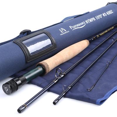 ロッド maxcatch Performance Nymph 10ft#2 Maxcatch Nymph Rod 2/3/4WT 10ft 4Sec Graphite IM10 Fast Action Fly