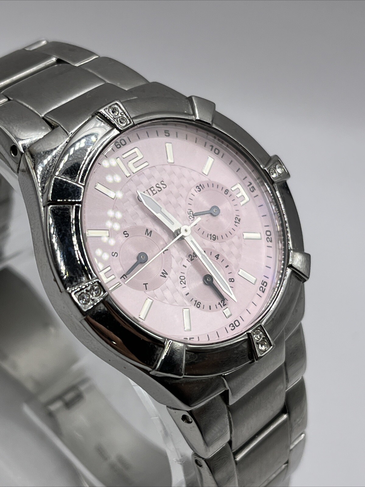 Guess Waterpro Women's Multi Function Watch Pink … - image 2