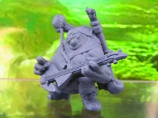 Tortle Bard Musician w/ Guitar Mini Miniatures 3D Printed Model 28/32mm Scale
