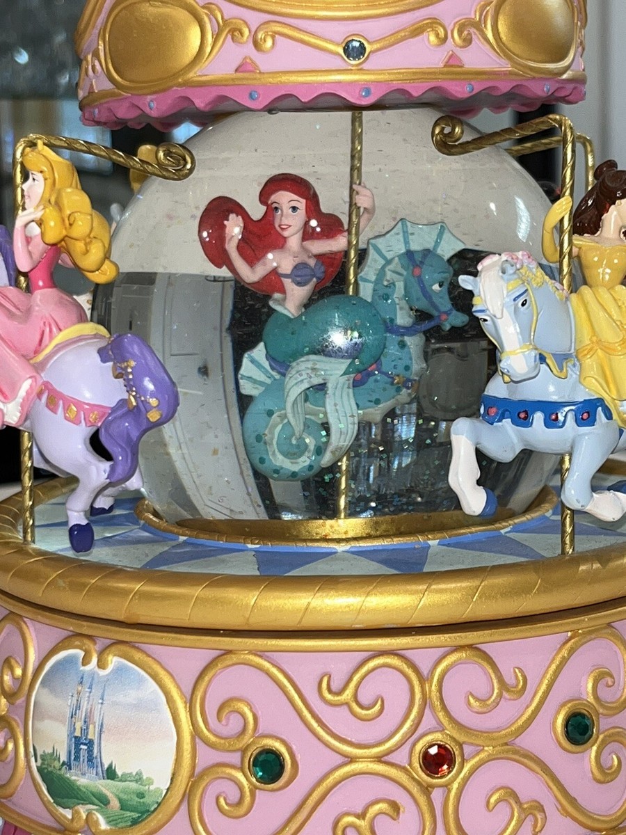 Disney Multi Princess Carousel Snow Globe So This Is Love 1948