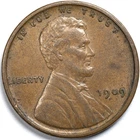 1909 VDB Lincoln Wheat Penny Extremely Fine (XF)