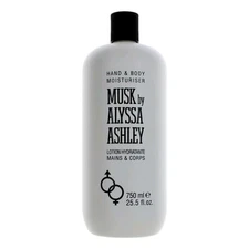 Alyssa Ashley Musk Hand and Body Lotion 25.5 Oz Skin Moisturizer for Women