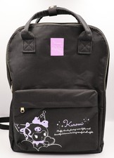 2026 Sanrio KUROMI Backpack Black Purple Large School Bag JAPAN Import - NEW