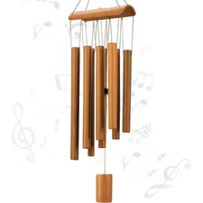 Elegant Handmade Bamboo Wind Chimes - Natural Sounds for Outdoor Serenity