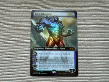 1x NM Foil Borderless Karn Liberated Ultimate Masters Box Topper MTG