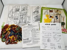 Sesame Street Scene Needlecraft Kit #175 Friends Creative Stitchery - Incomplete