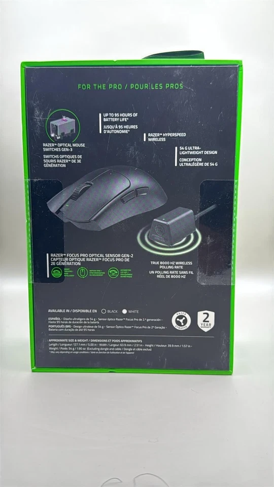 Razer Viper V3 Pro ESports Black Gaming Mouse (RZ01-0512) - Black - Image 2 of 3