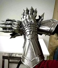 Medieval Metal Gothic Knight Style Gauntlets Functional Armor Gloves