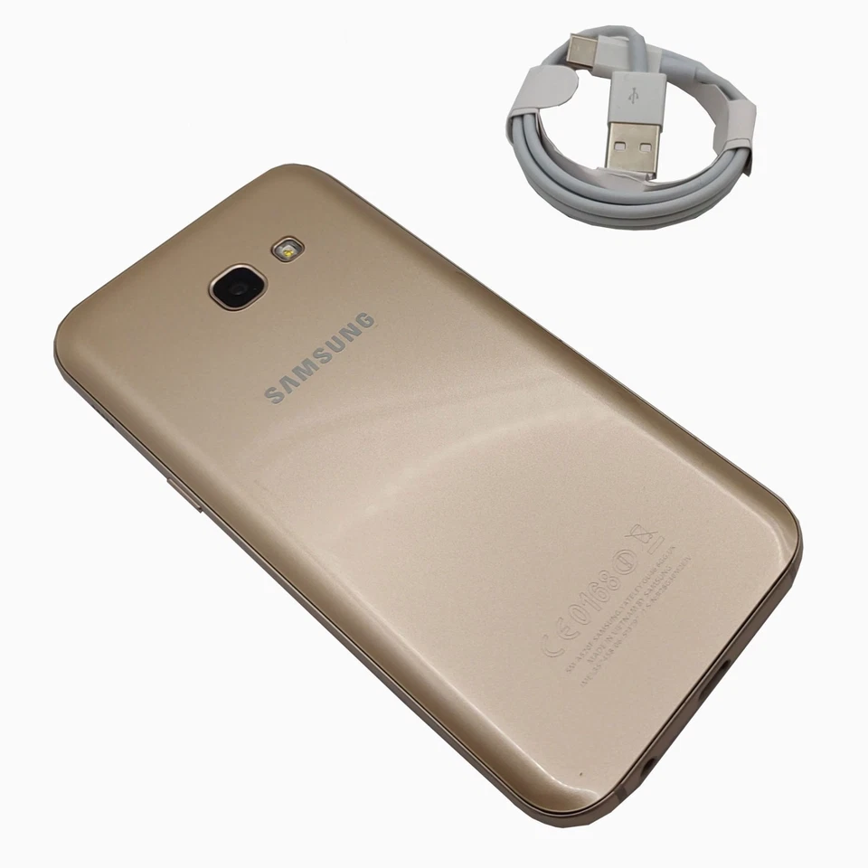 Samsung Galaxy A5 4G Dual SIM 32GB ROM + 3GB RAM Gold Sand SM-A520F FU - Image 2 of 4