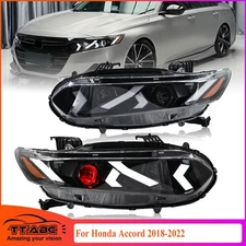 Red Devil Eye LED Headlight For Honda Accord 2018-2022 Head Lamp Assembly LH+RH