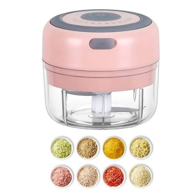 Mini Garlic Mincer, 100ML USB Vegetable Onion Chopper, Portable Small Food Pr...