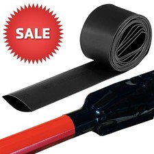 Large Heat Shrink Tubing 30mm Dia 50mm Flat Heatshrink Tube Insulation 2m 5m