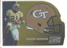 2016 Panini Prizm Collegiate Draft Picks Helmet Die-Cuts Calvin Johnson #9 HOF