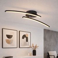 Deckenleuchte Deckenlampe Led Tageslicht Schlafzimmerleuchte Schwarz L 59 Cm