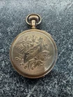 Antique Elgin Pocket Watch Hunter Case Gold Filled Running Vintage Mechanical