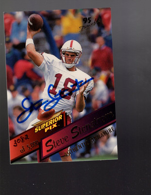 B1070- 1995 Superior Pix Autographs #43 Steve Stenstrom Autograph /5000 - NM-MT