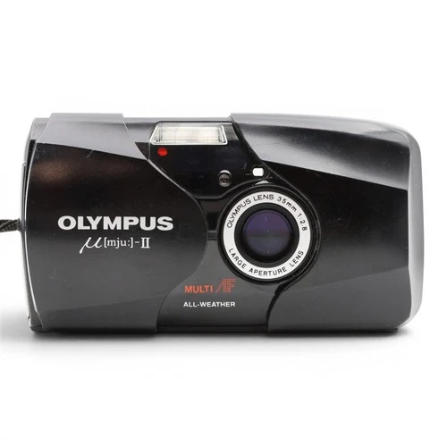 Olympus Mju-II Camera Compact Camera Analog Camera 35Mm Black