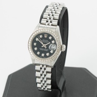 Ladies Rolex Datejust Ref.79240 Black Dial Watch #W250605 2
