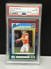 Panini Donruss 2024 Bo Nix #369 Optic Red & Green Prizm PSA 10 Broncos