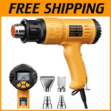 Professional Heat Gun Kit, Memory Settings, 4 Nozzles