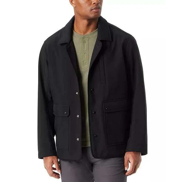 BASS OUTDOOR Mens Storm System Barn Jacket Black Beauty Water Resistant Size M