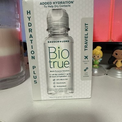 Bausch + Lomb Biotrue Hydration Plus Travel Solution 2.2 fl oz w/ Case