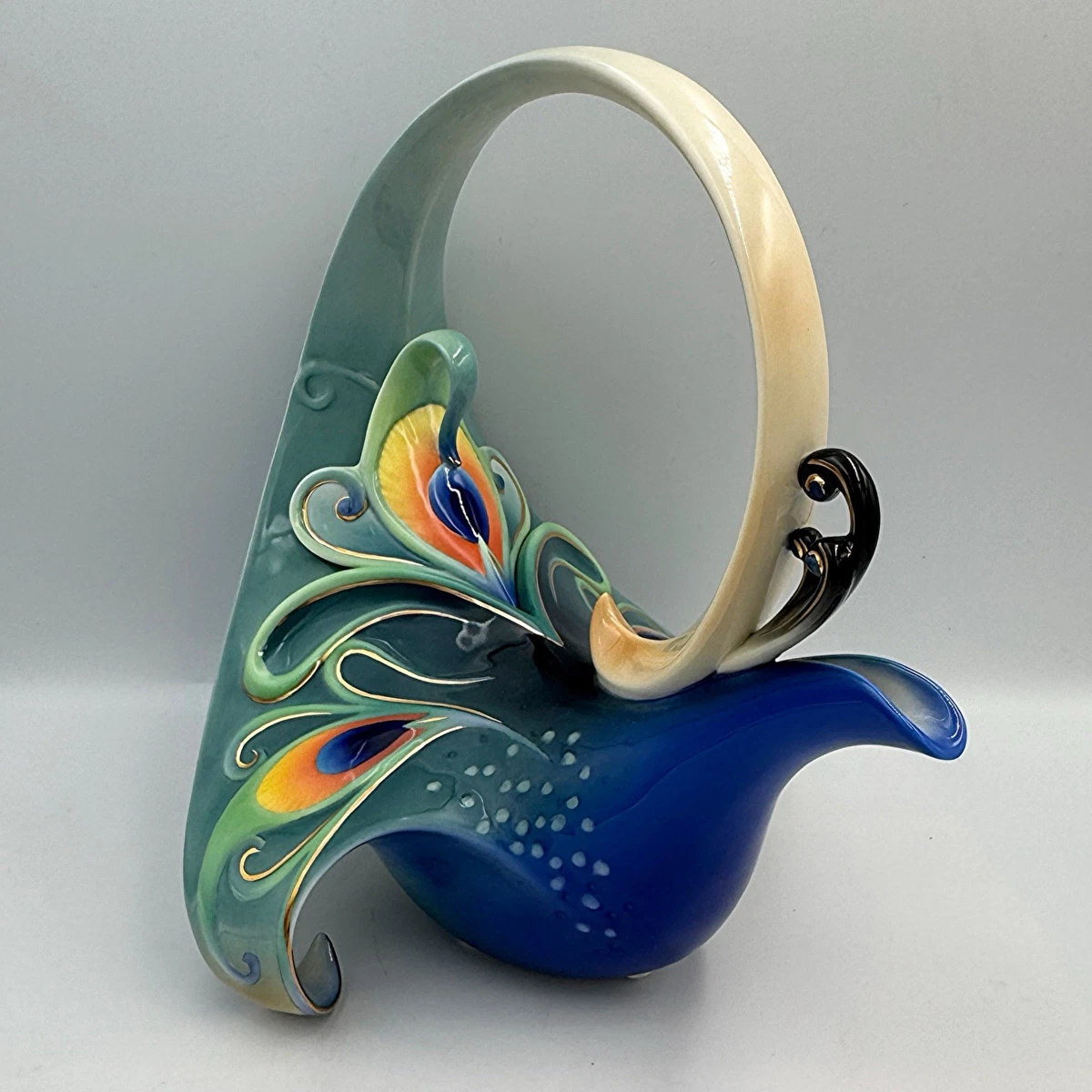 Franz Kathy Ireland Peacock Splendor Porcelain Teapot FZ01209 | eBay