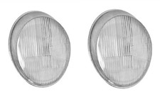 Vw Bug Bus Cal Resto Porsche 911 912 Style H4 Fluted Headlight Glass Lenses Pair Vw Bug Bus Cal Resto Porsche 911 912 Style H4 Fluted Headlight Glass Lenses Pair
