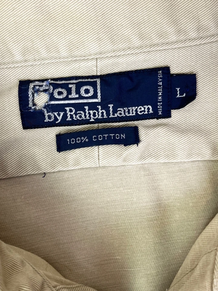 Vintage Polo Ralph Lauren Sportsman License Respect Wildlife Patch Shirt Large - Image 2 of 4