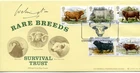 1984 CATTLE GREAT BRITAIN "BRADBURY" FDC  SIGNED the DUKE of WELLINGTON 64/100