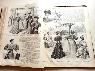 De Gracieuse. Geillustreerde Aglaja - Fashion, mode, modetijdschrift (1893/94/95 - Bild 1 von 4