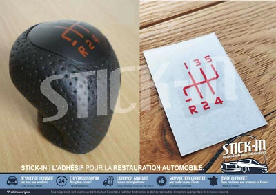 STICK-IN Autocollant Stickers Renovation Pommeau R21 21 Turbo Gear knob gearknob
