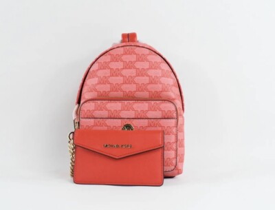   Michael Kors Slater EXTRA-SMALL Logo 2-in-1 Backpack DK Sangria NWT